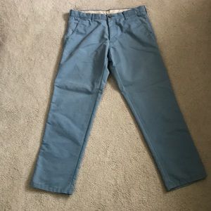 Life khaki light blue slim pants 32x30